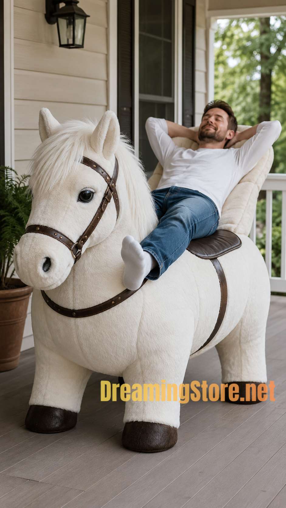 cute warhorse-shaped recliner