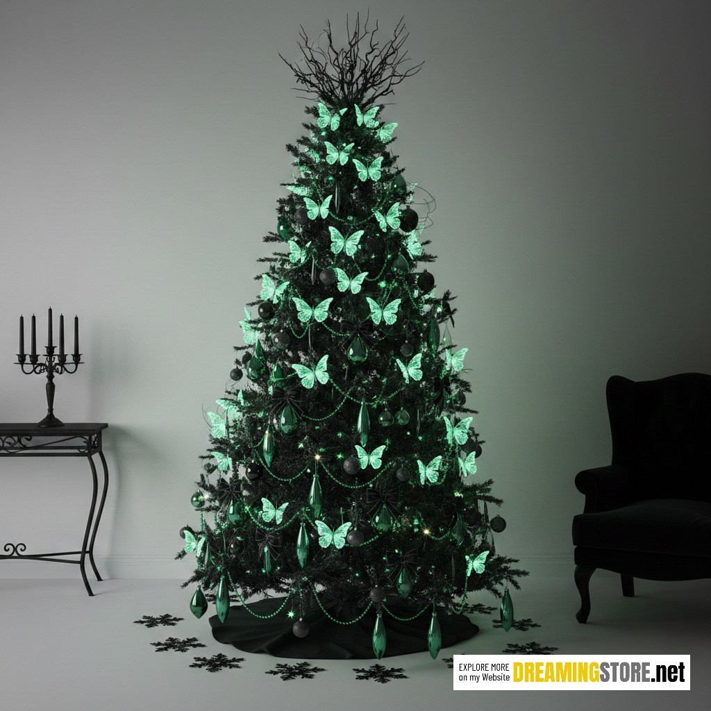gothic butterfly Christmas trees