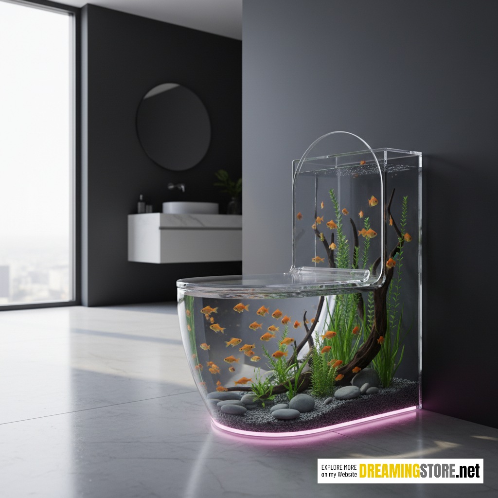 aquarium toilet