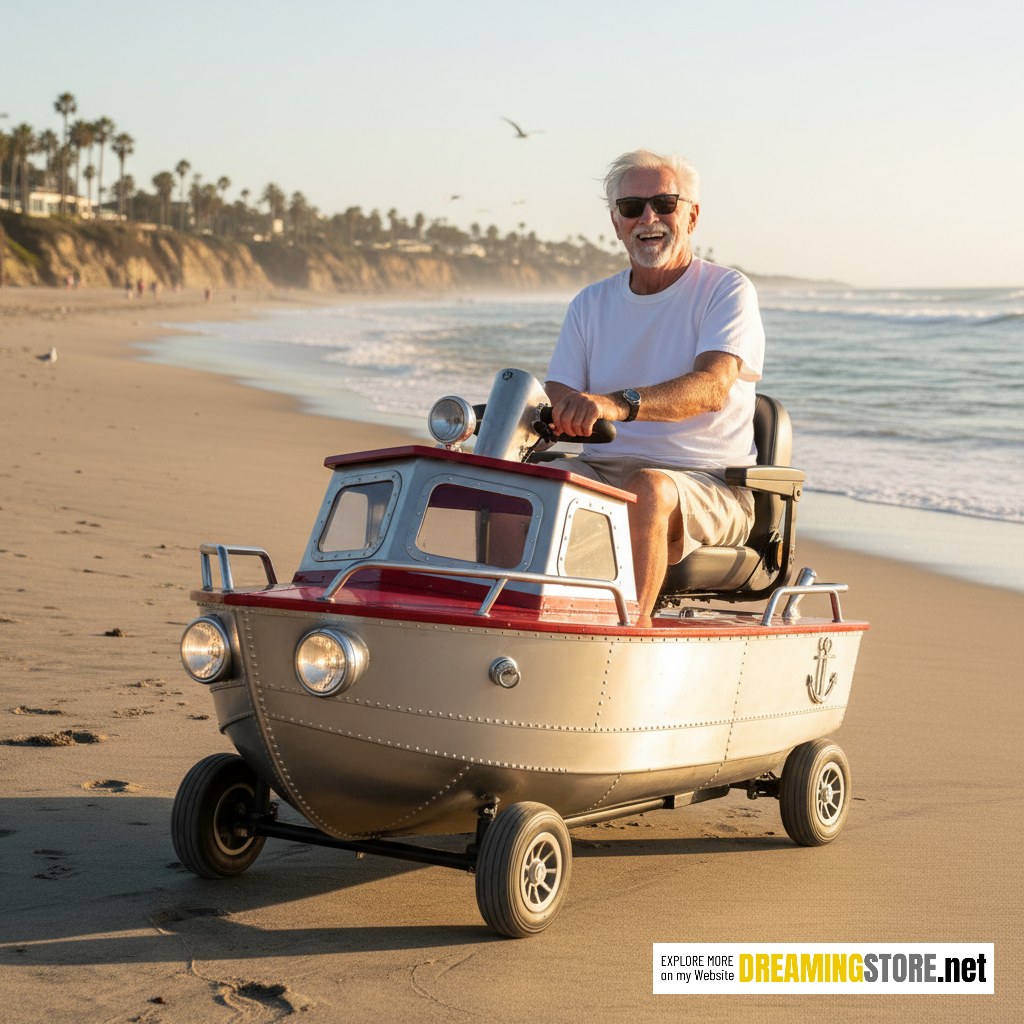 fishing boat mobility scooter