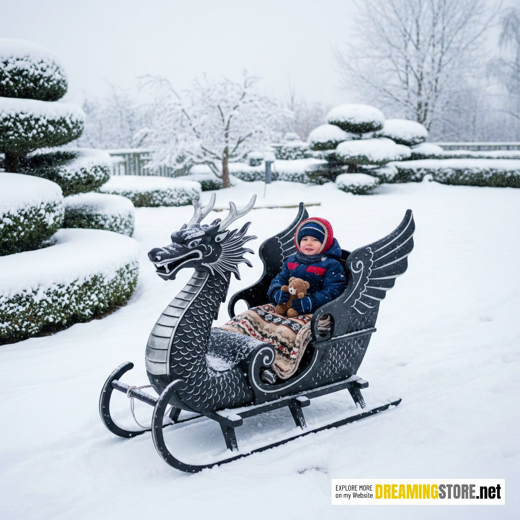Wooden Dragon Sled