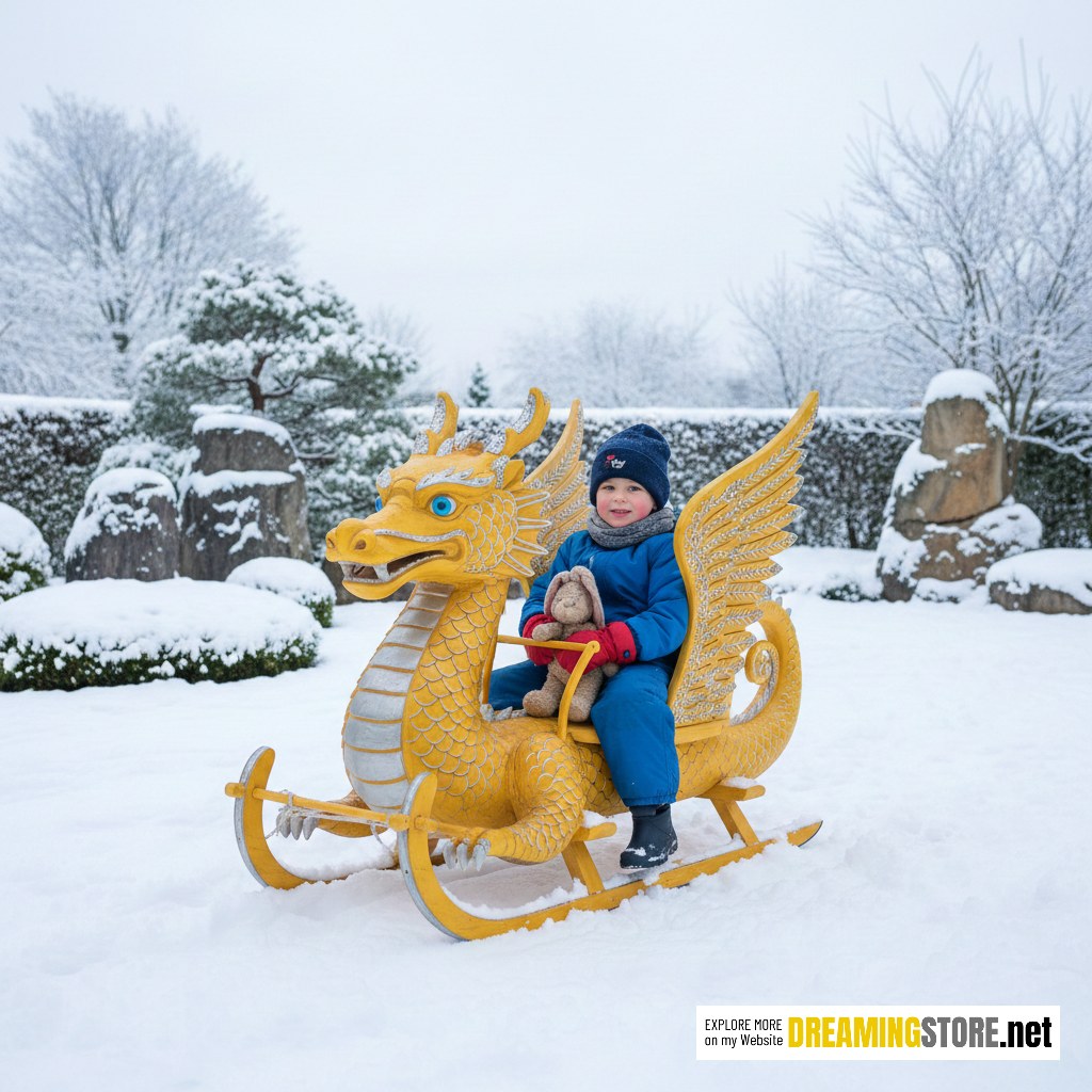 Wooden Dragon Sled