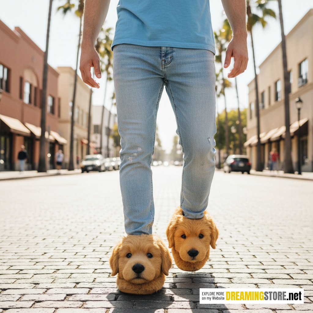 golden retriever shaped boots