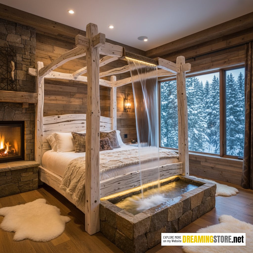 waterfall bed frame