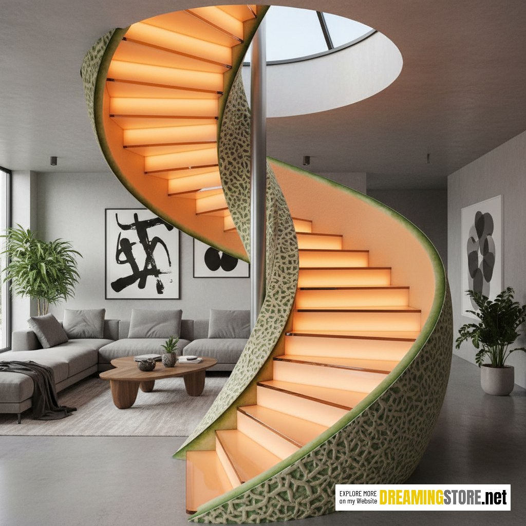 fruit inspired staircase