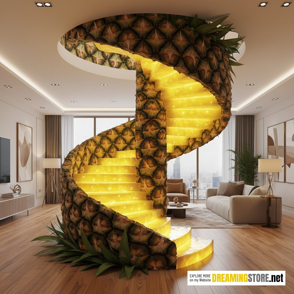 fruit inspired staircase