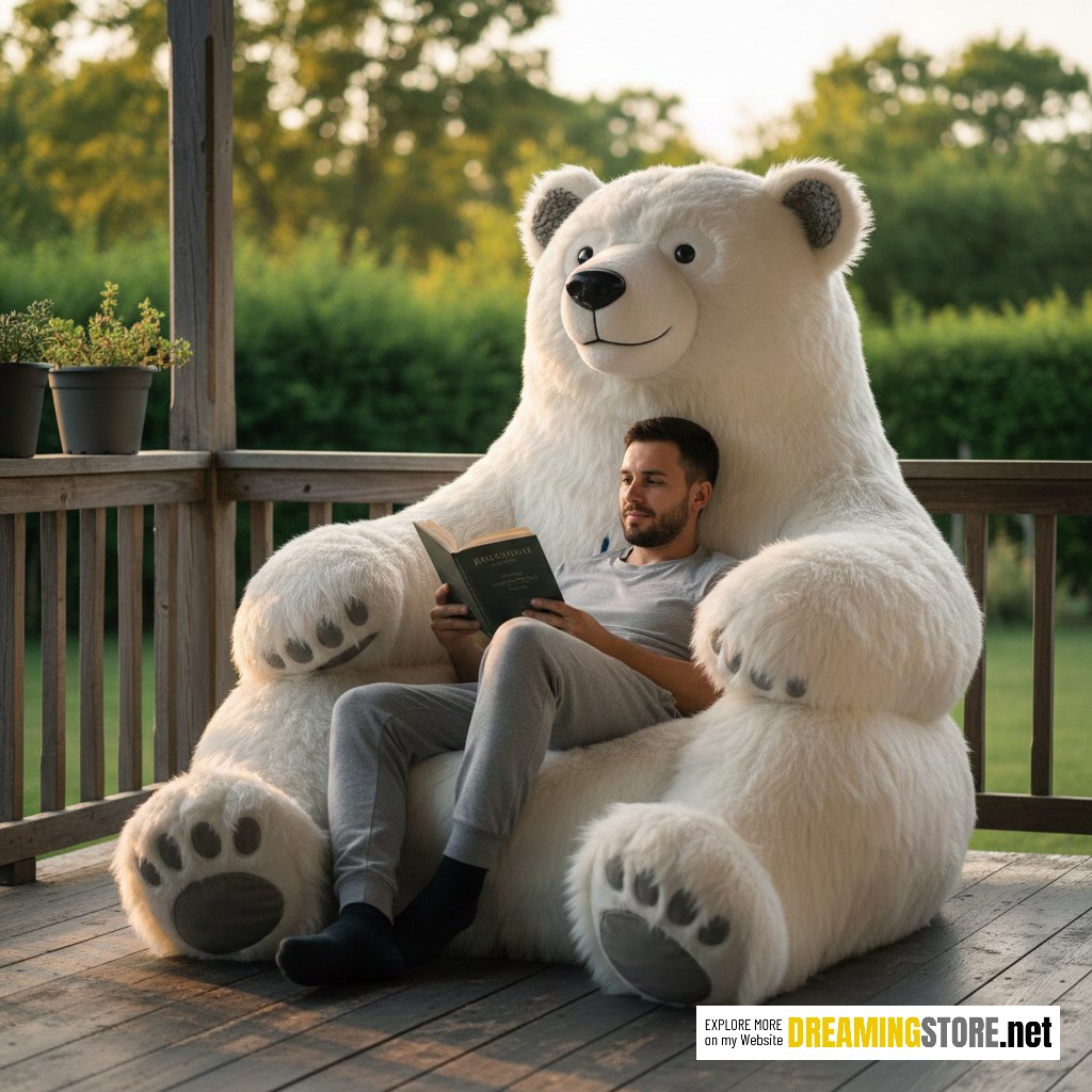 Oversized Polar Bear Sofa