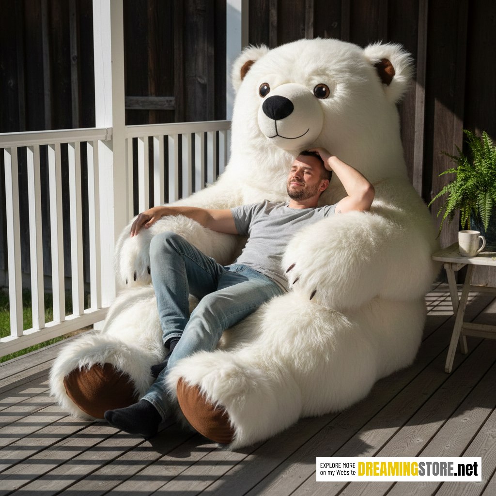 Giant Polar Bear Armchair