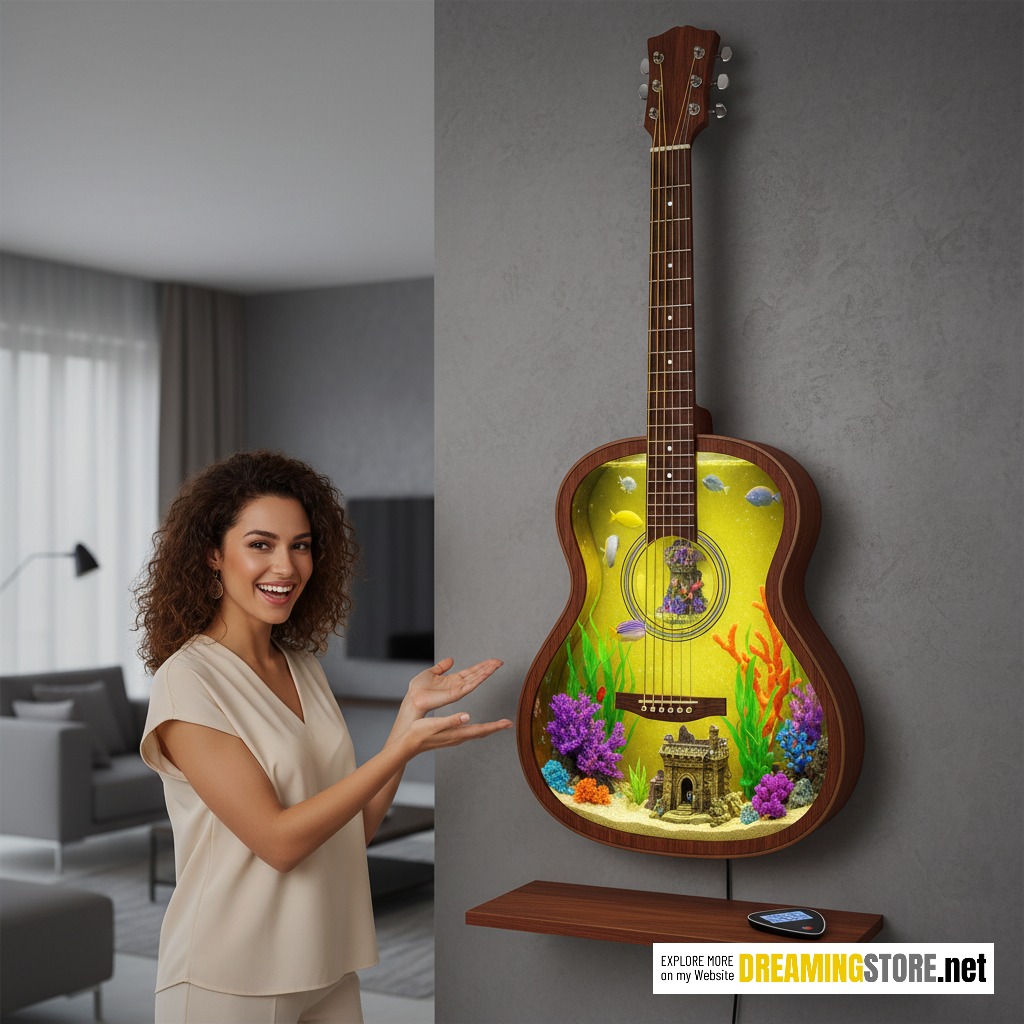 guitar wall aquariums