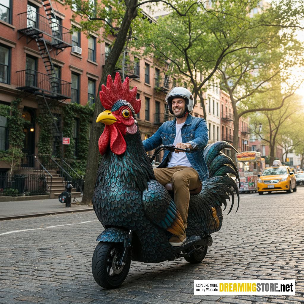 giant rooster scooter