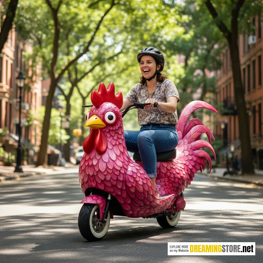 giant rooster scooter