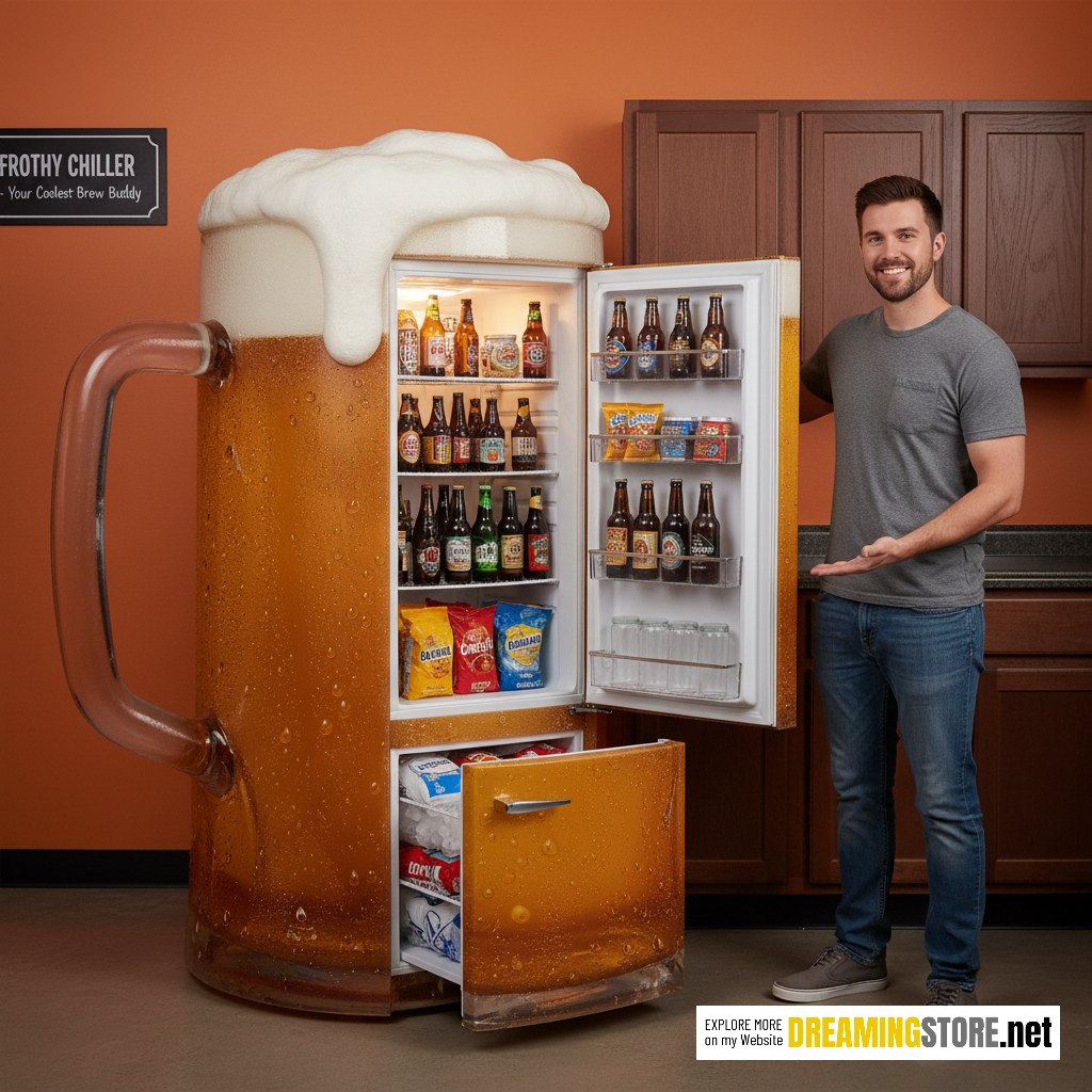 Beer mug shaped fridges