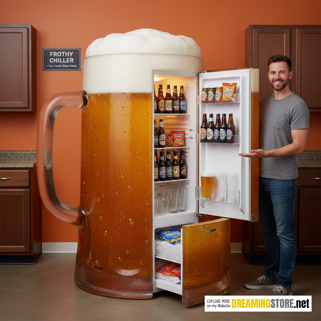Beer mug shaped fridges