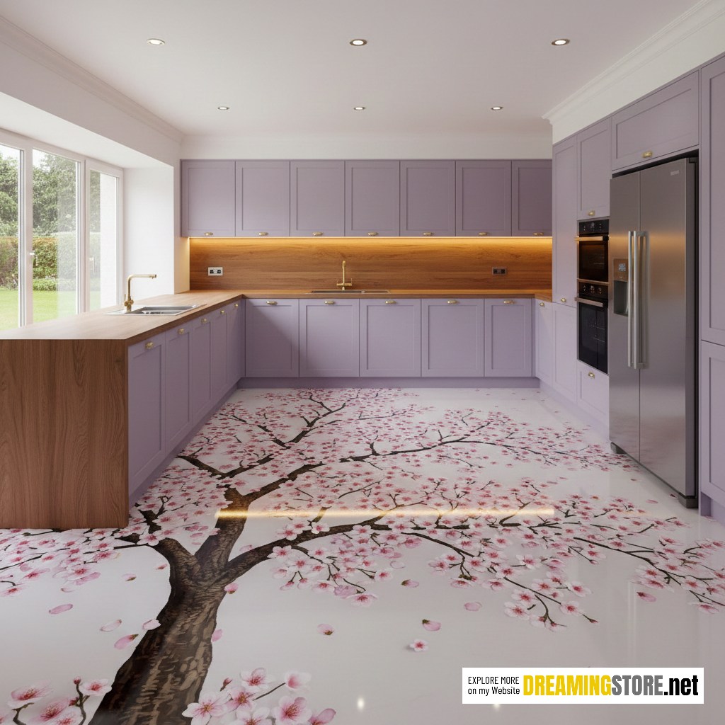 Stunning Cherry Blossom Epoxy Flooring