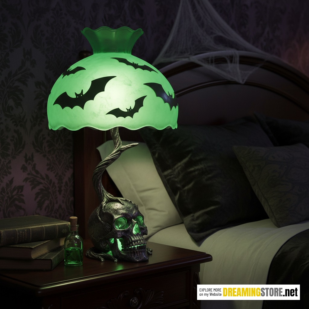 glow skull lamp