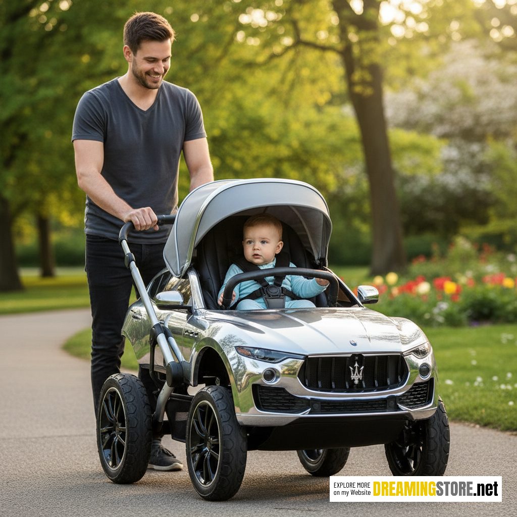 Maserati baby stroller