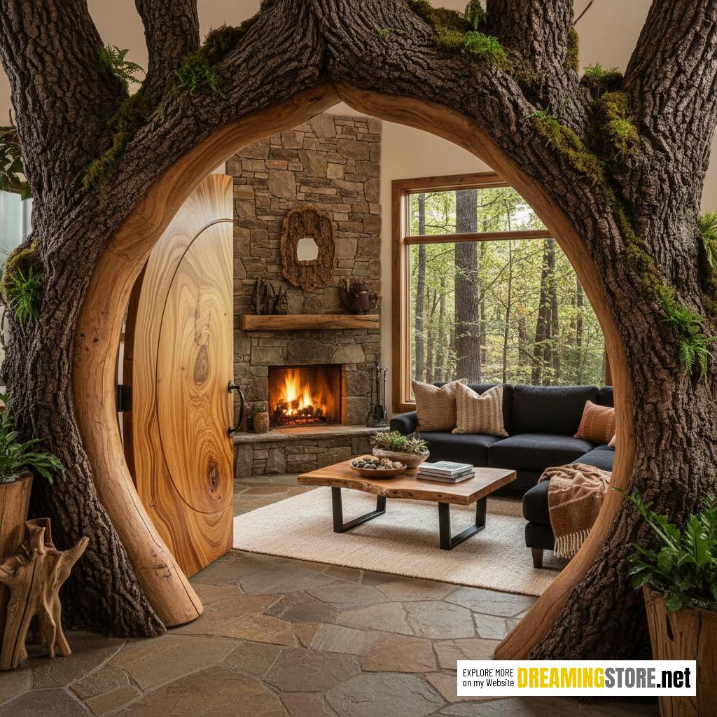 tree shaped doorway