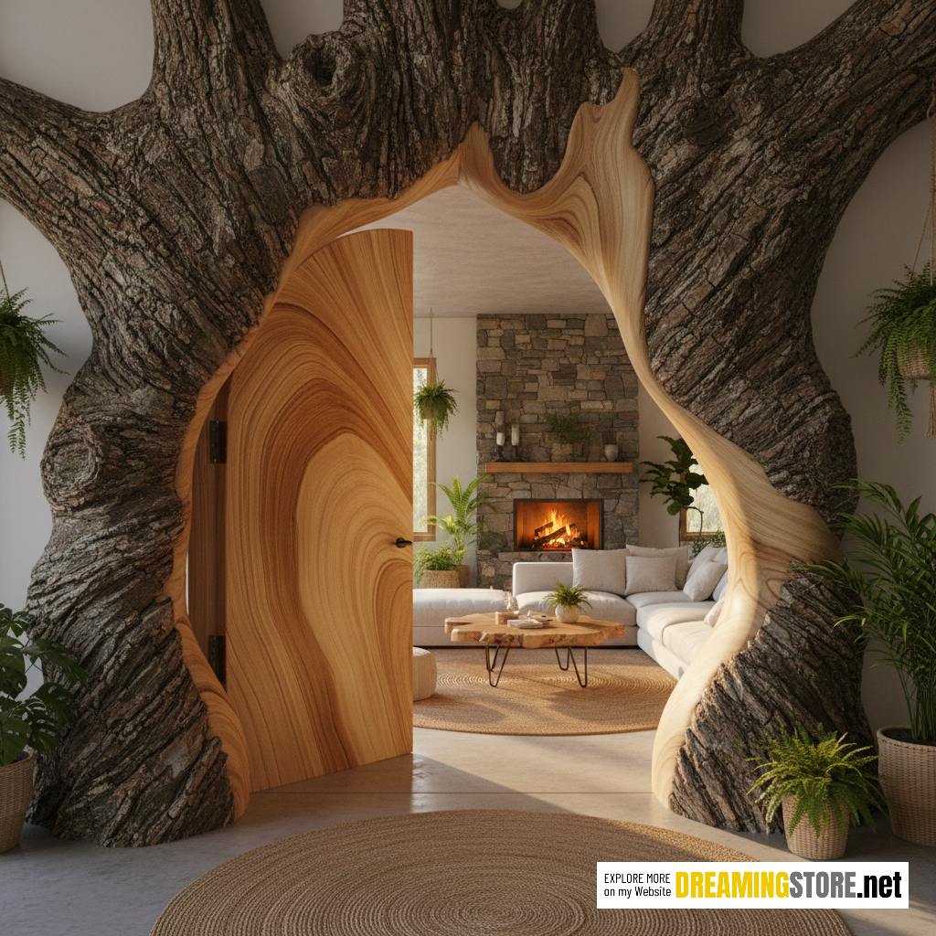 Tree Trunk Doorway