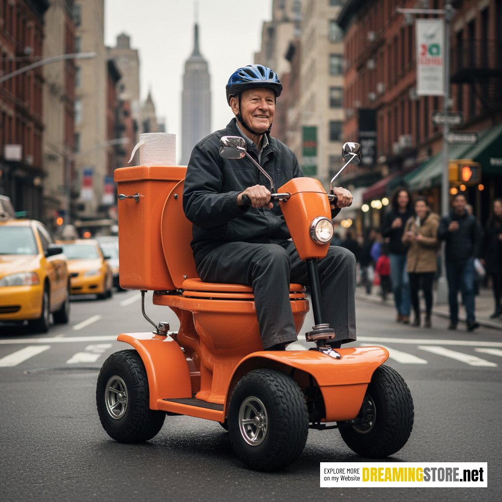 toilet shaped mobility scooter