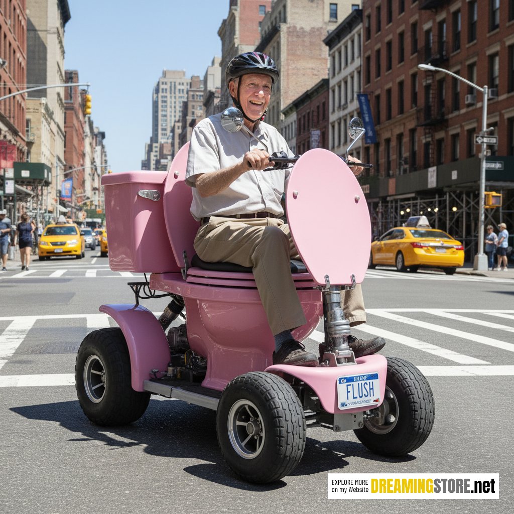 toilet shaped mobility scooter