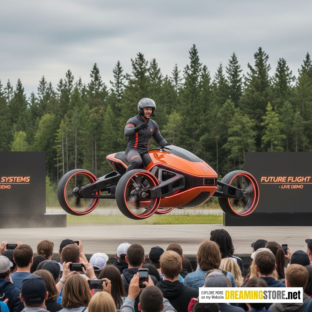 flying drone scooter