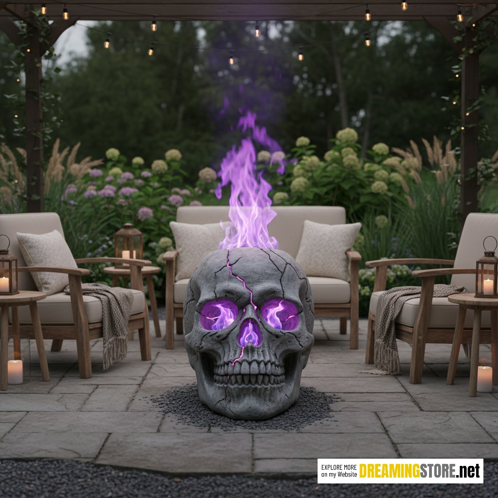 skull fire pit