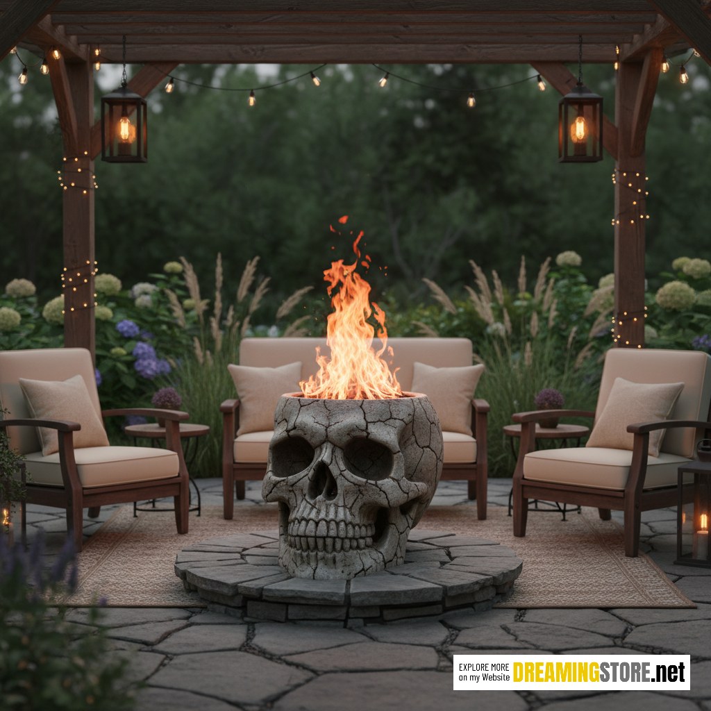 skull fire pit