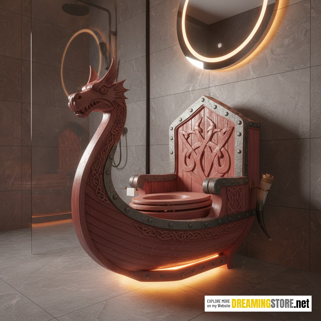 viking ship toilet