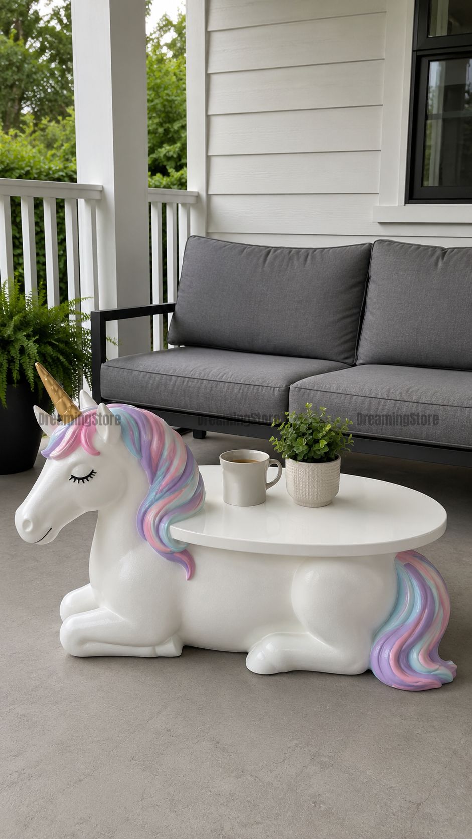 unicorn-shaped table