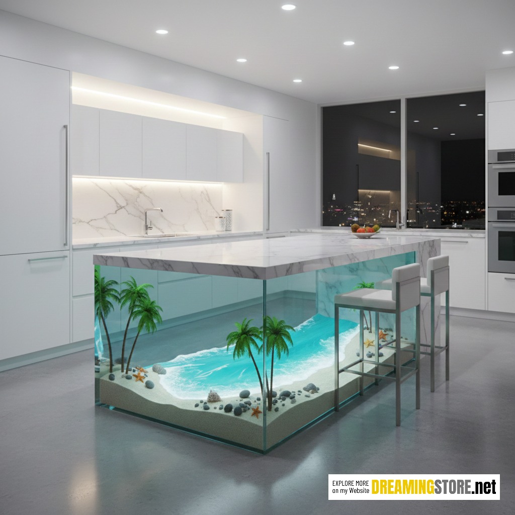 Beach Kitchen Island