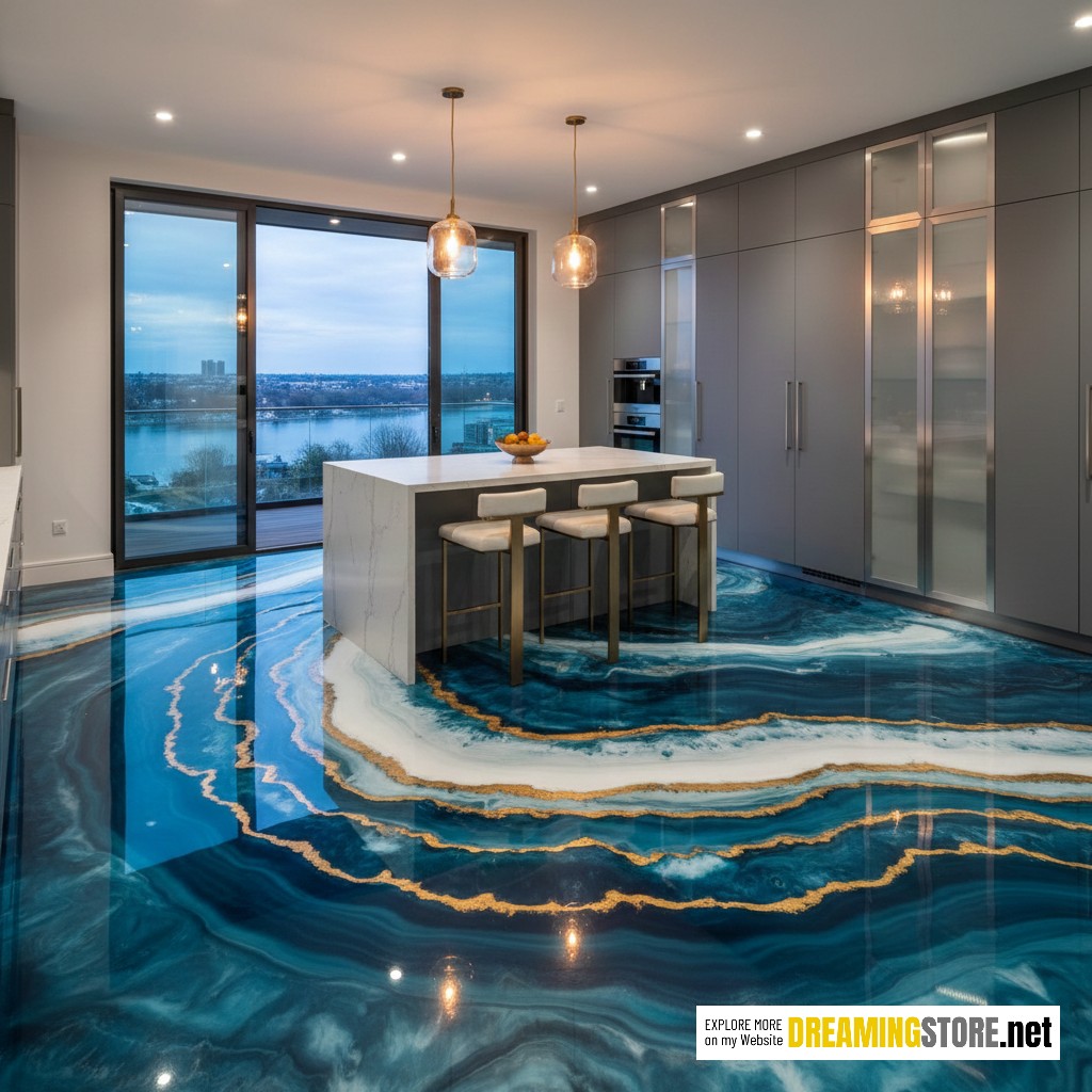 Epoxy Agate Flooring