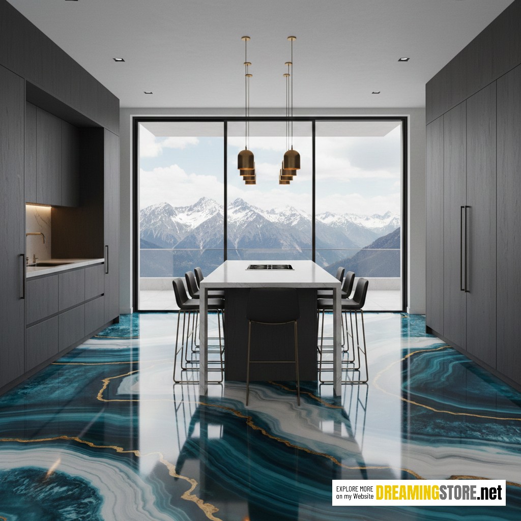 Epoxy Agate Flooring