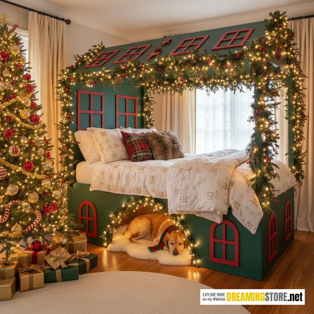 Christmas Bed with Pet Dens