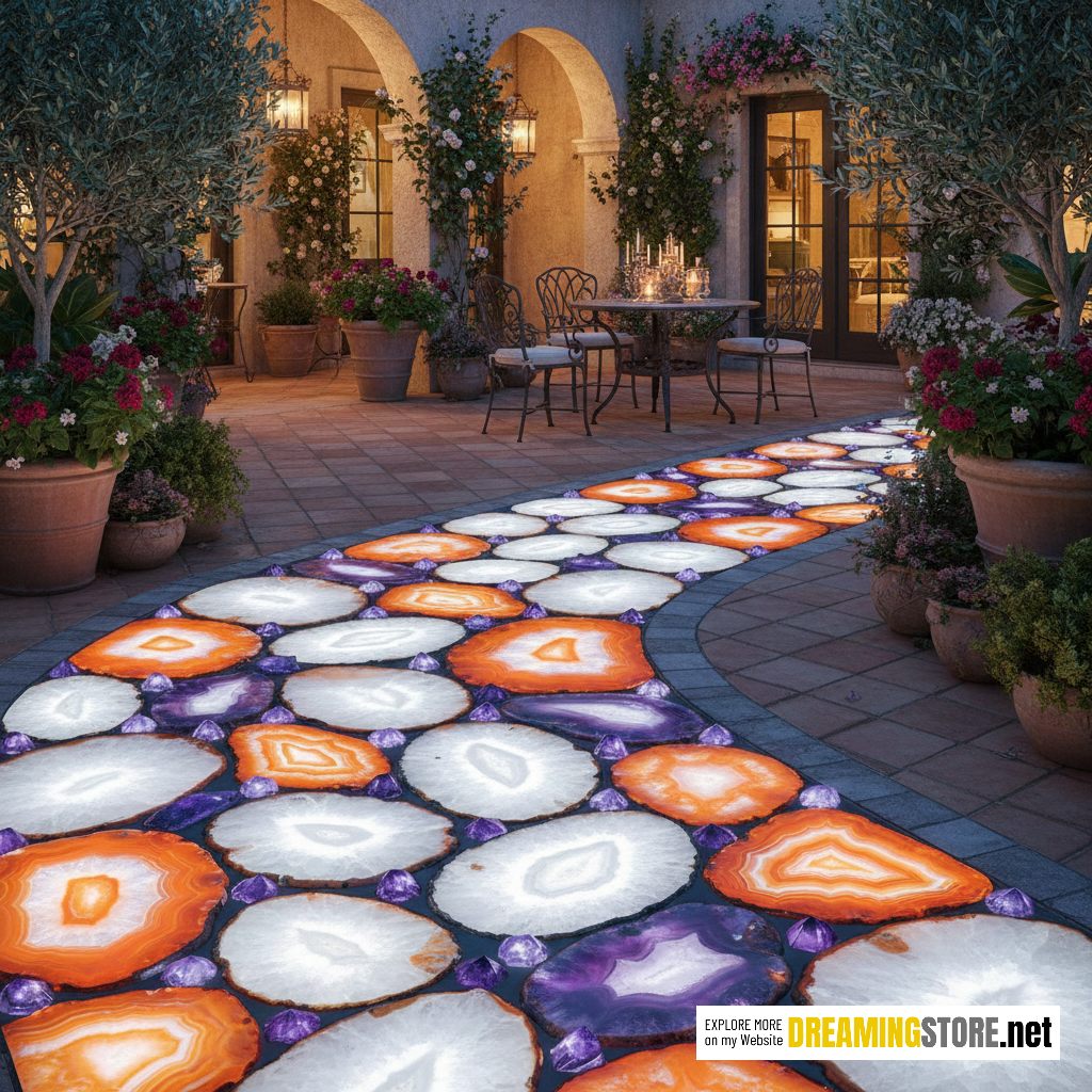 Walkway Made Of Gemstone