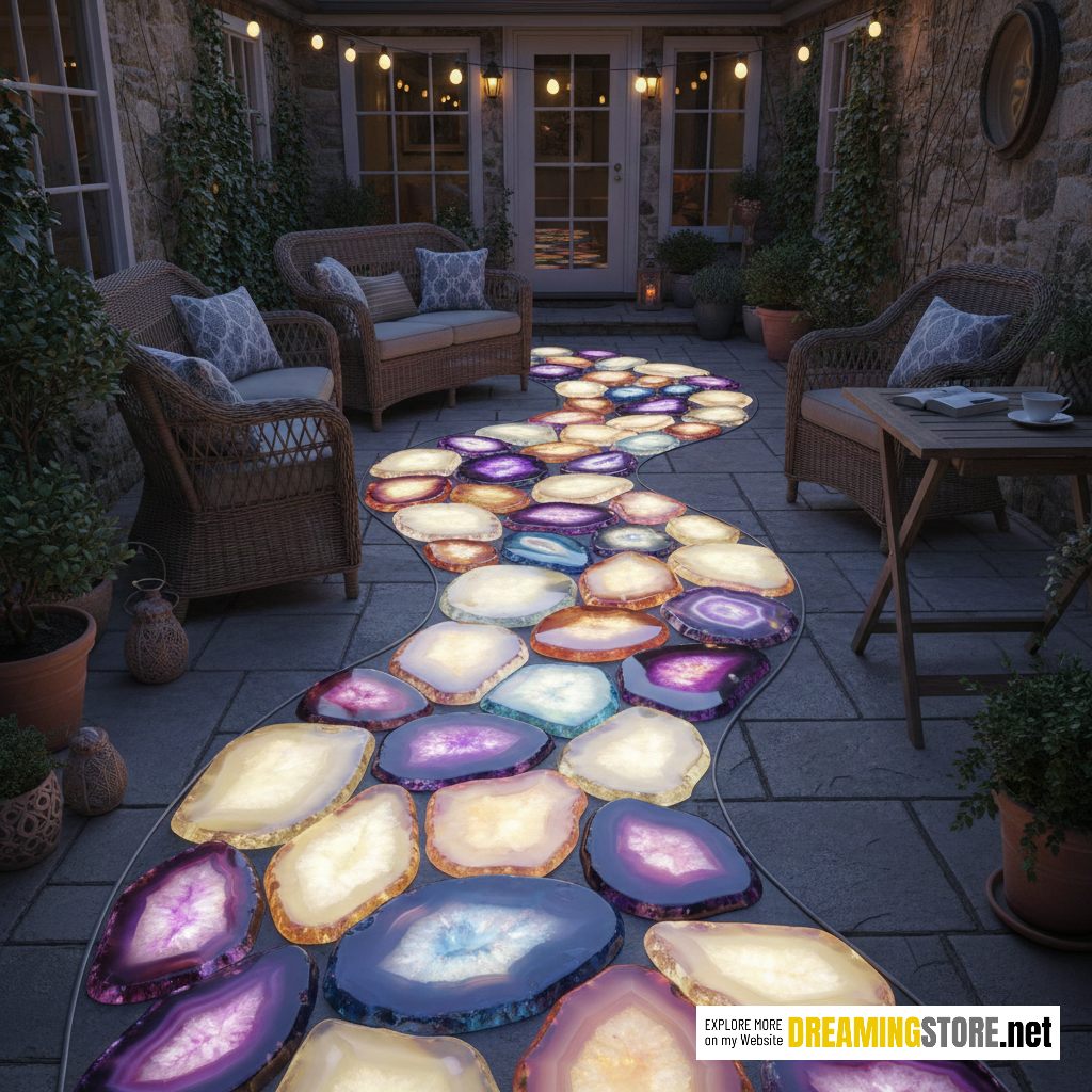 Walkway Made Of Gemstone