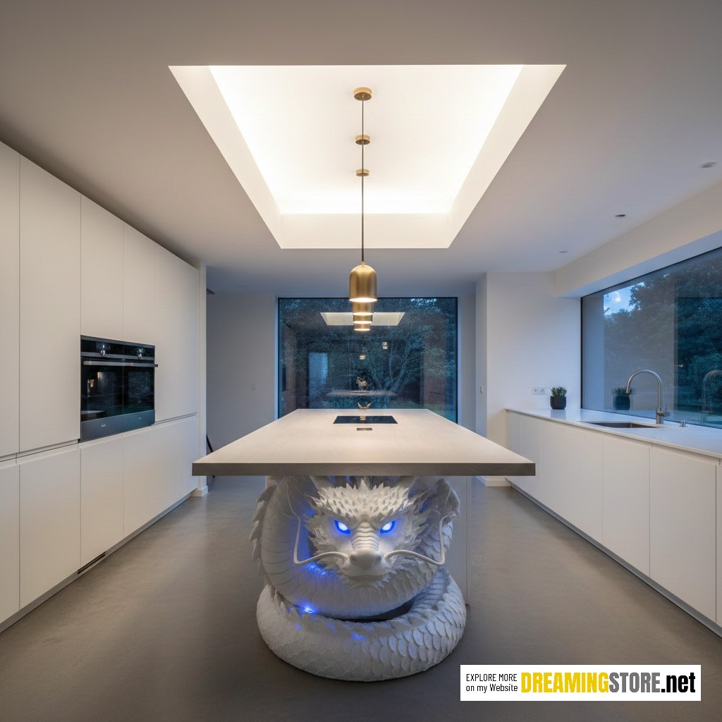 Dragon Epoxy Kitchen Island