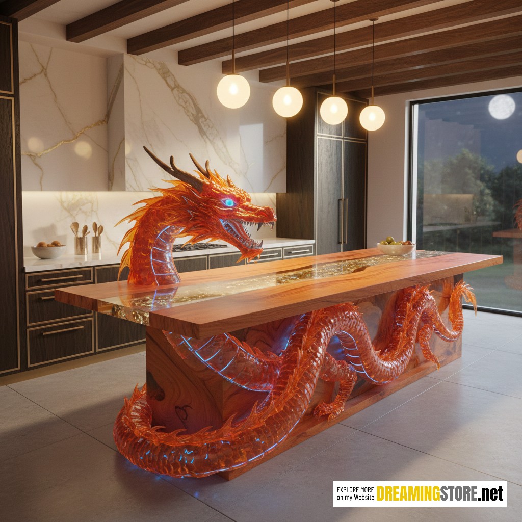 Dragon Kitchen Island