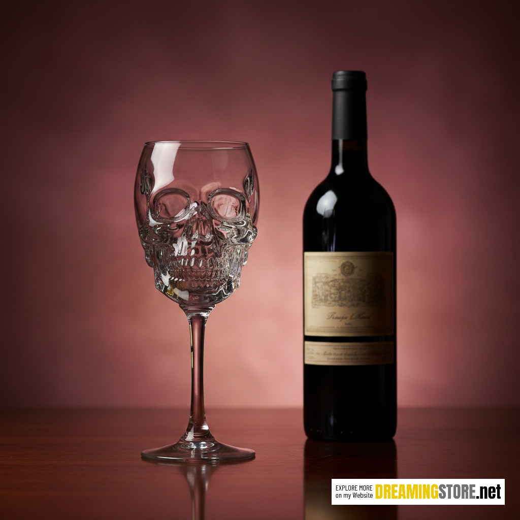 Wine Glass Skull