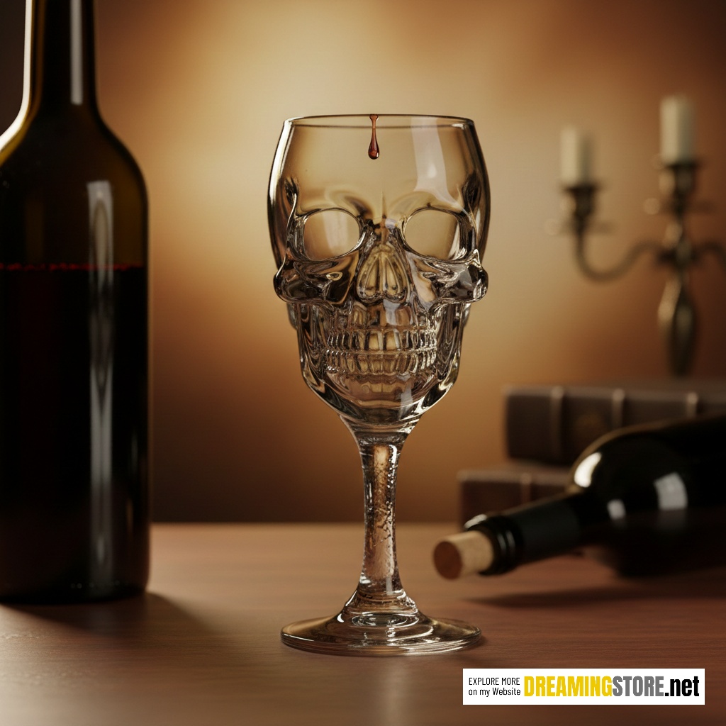 Wine Glass Skull