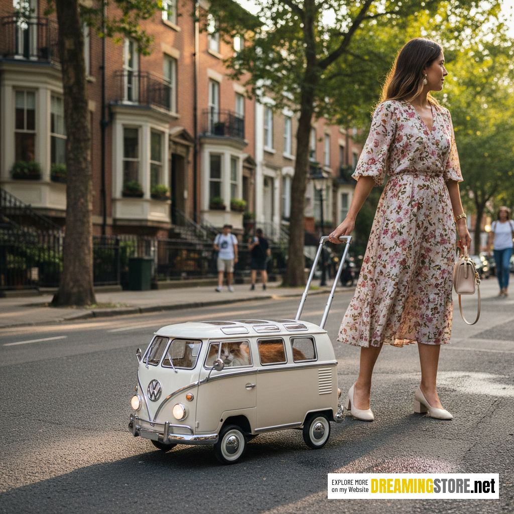 VW Bus Pet Trolley Bag