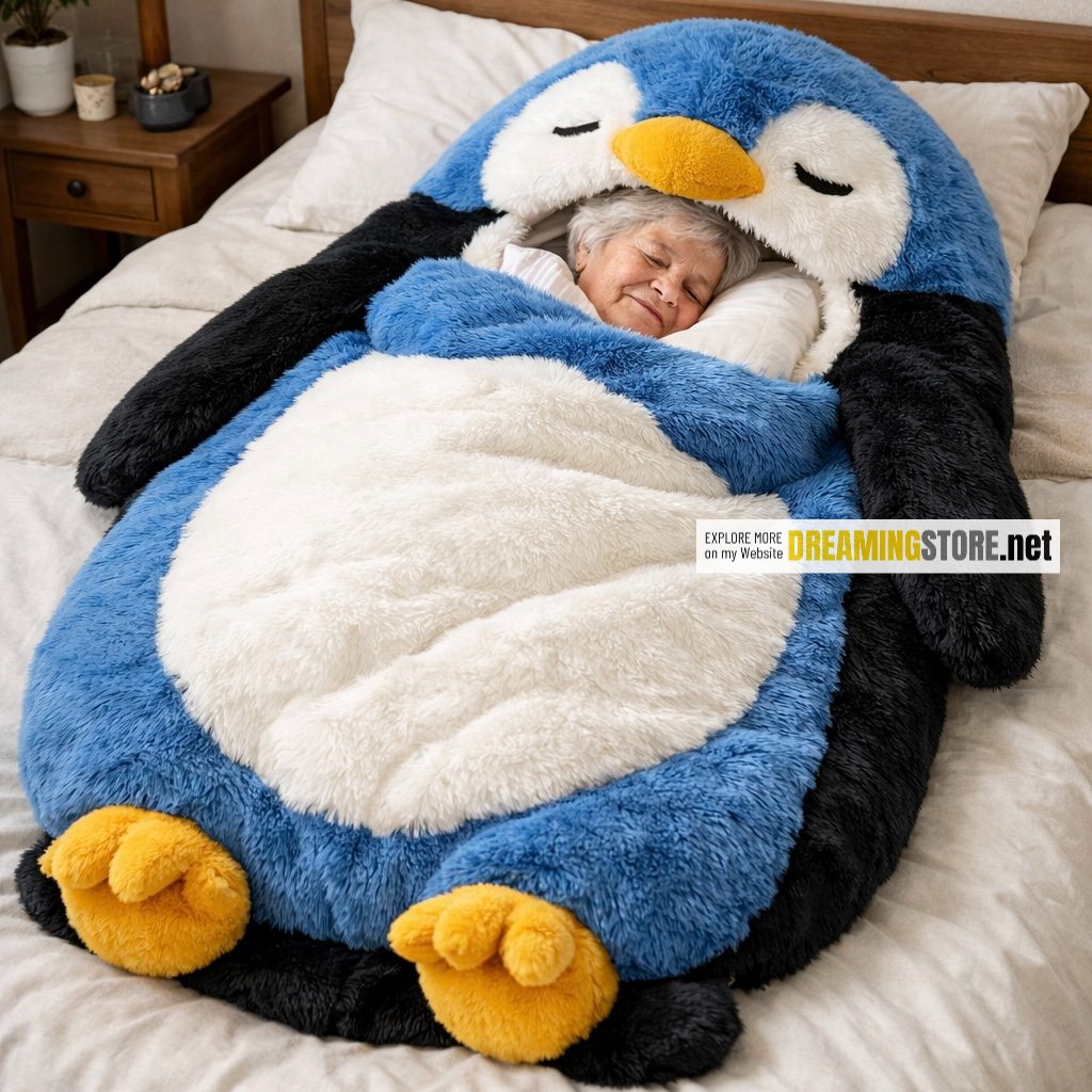 Penguin-Shaped Sleeping Bags