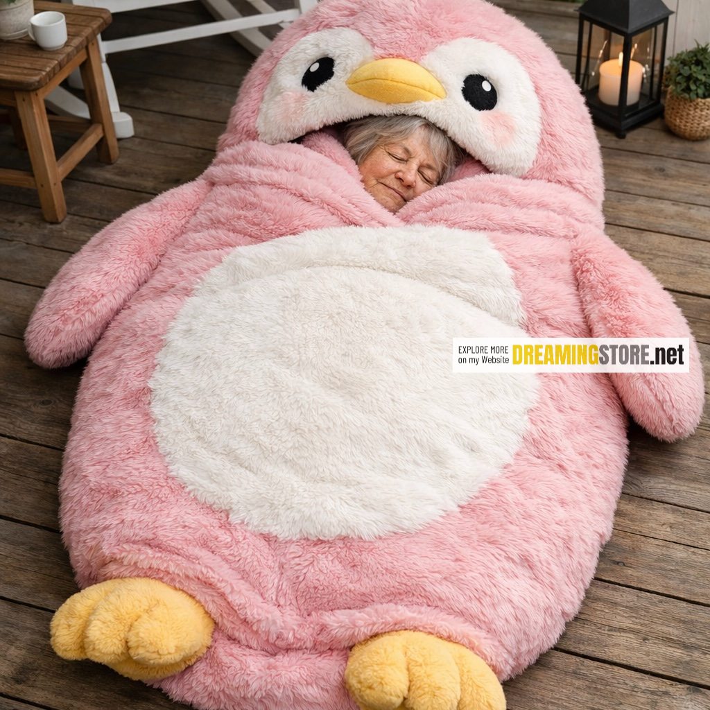 Penguin-Shaped Sleeping Bags