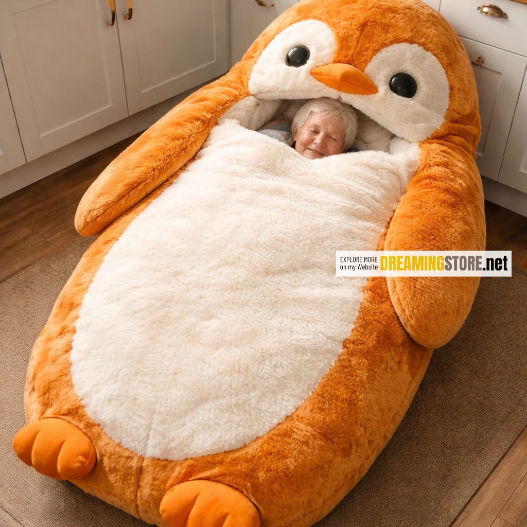 Fluffy Penguin Sleeping Bag
