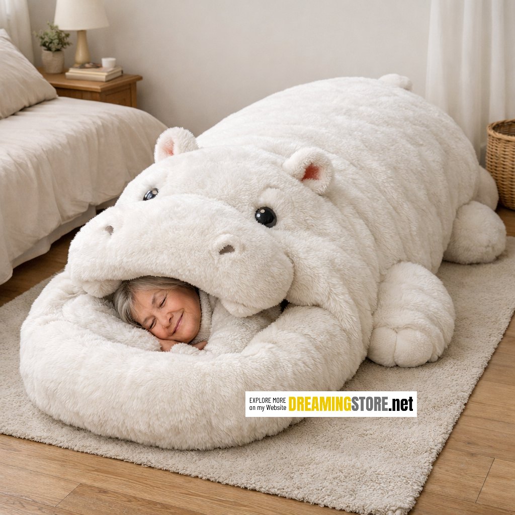 Hippo-Shaped Sleeping Bag