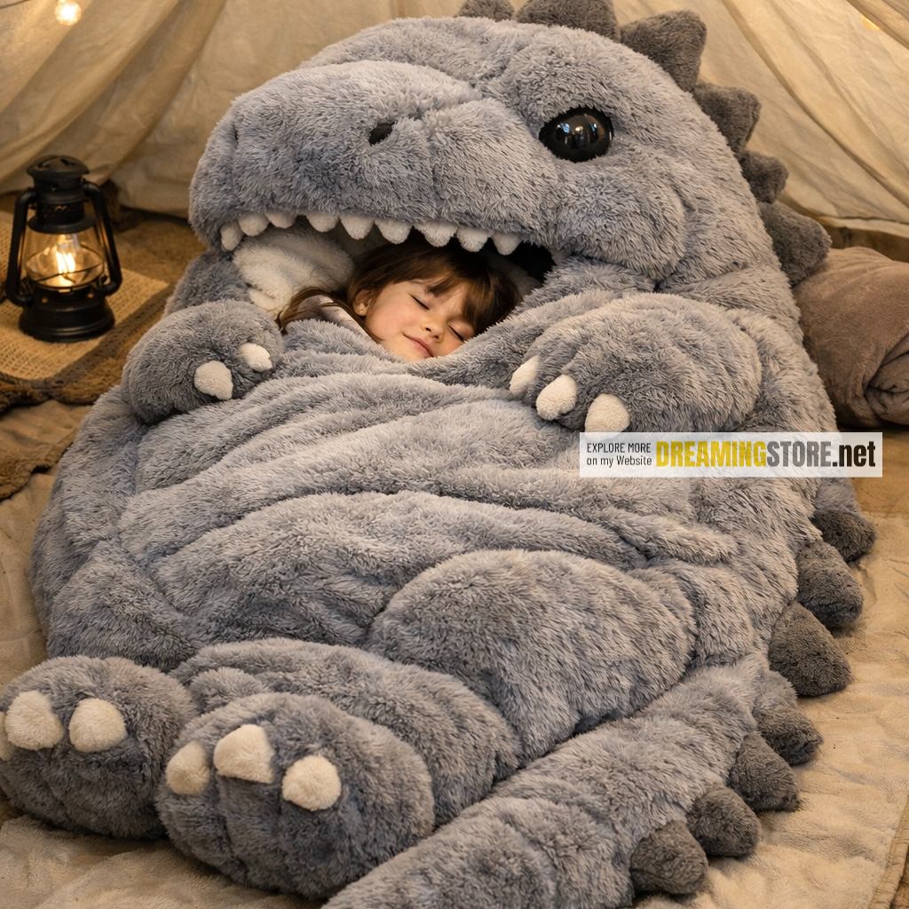 T-Rex Shaped Sleeping Bag