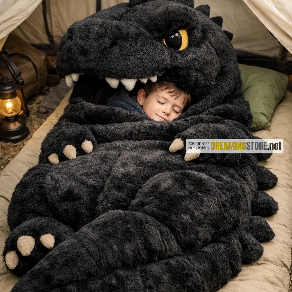 T-Rex Shaped Sleeping Bag