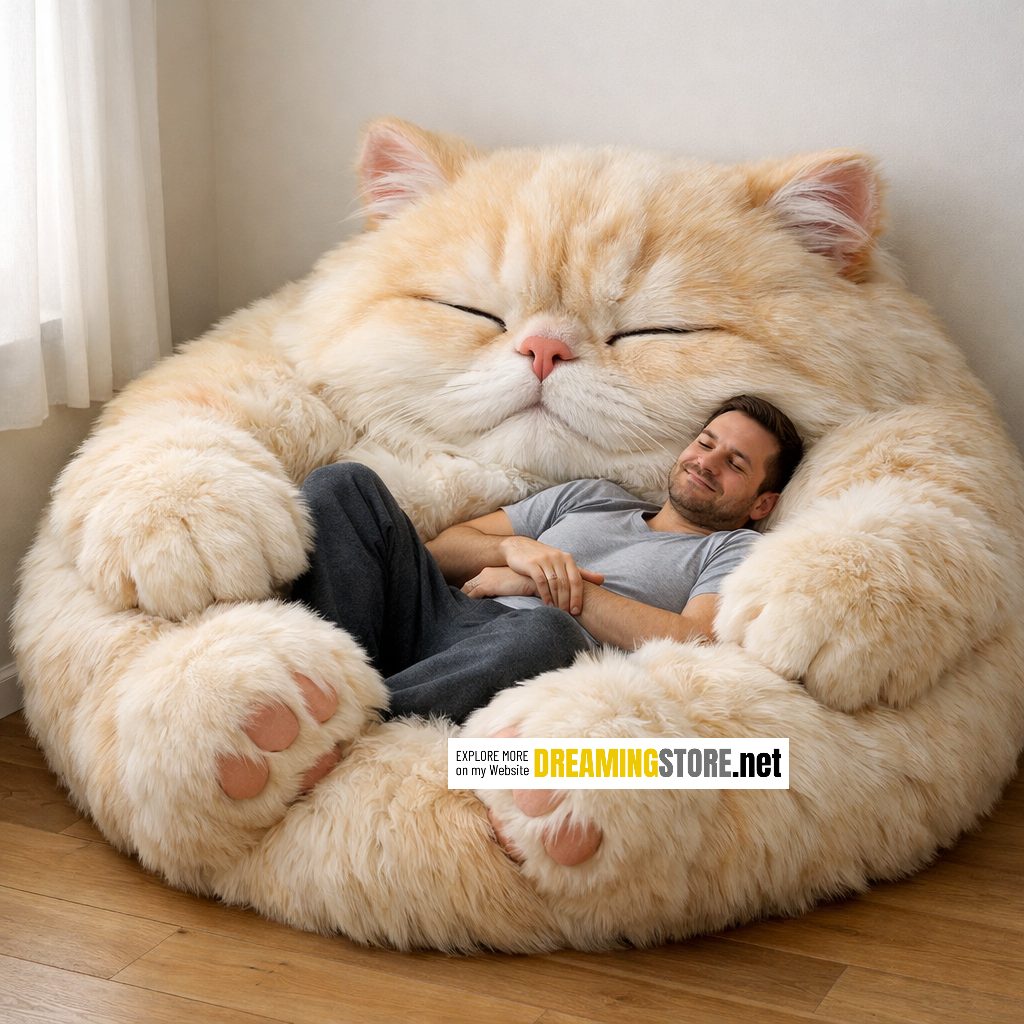 Cat-Shaped Bean Bags
