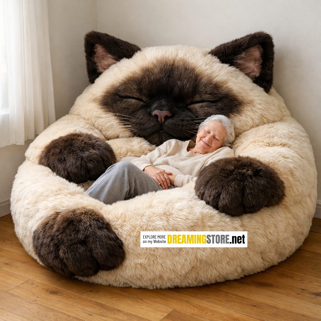 Cat-Shaped Bean Bags
