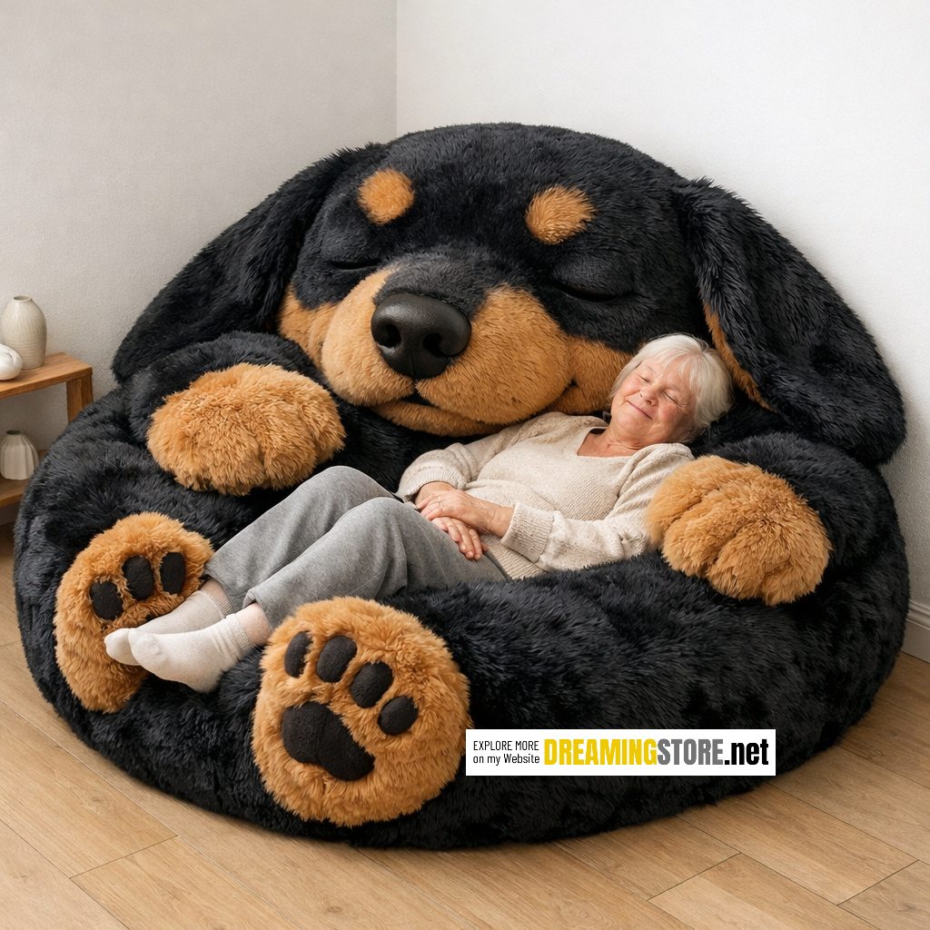 Dog-Shaped Bean Bags