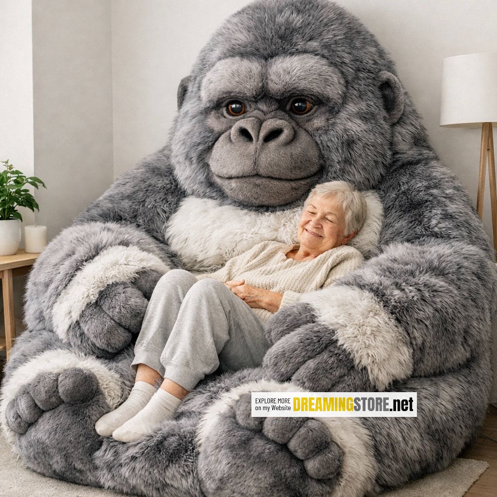 gorilla-shaped bean bag